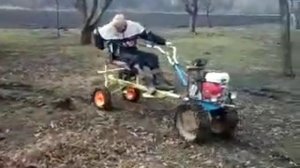 мотоблок МБ2 своими руками!! Мотоблок Нева с двигателем Lifan (Лифан), генератором, фарами.