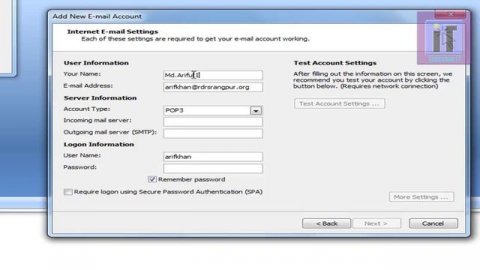 How to configure Microsoft Office outlook 2007