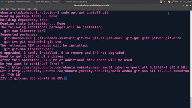 Install Git (Linux) смотреть онлайн