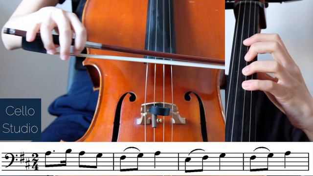 London Bridge is Falling Down Cello Tutorial смотреть онлайн