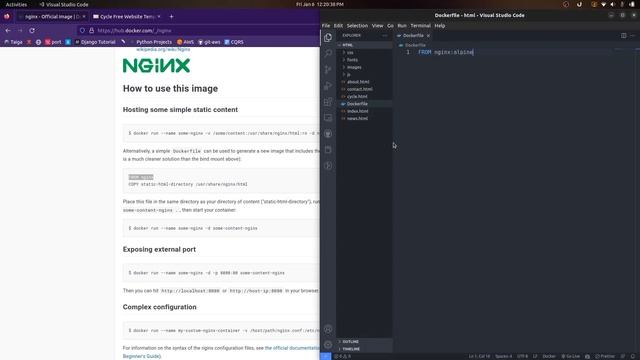 Docker for Developers: Building and Deploying Your First Containerized App for static HTML Template смотреть онлайн