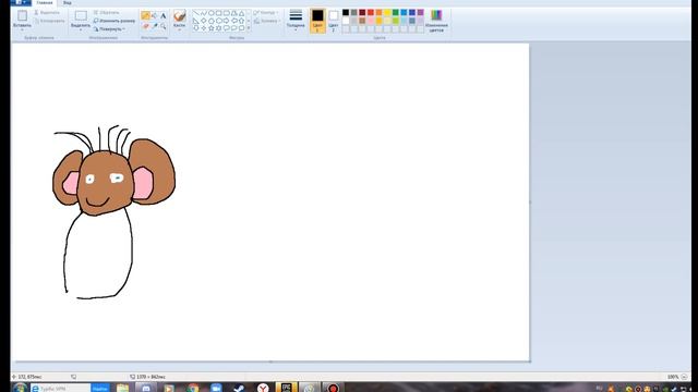 Урок как рисовать собаку в пеинте от HND Clan(катшура) смотреть онлайн