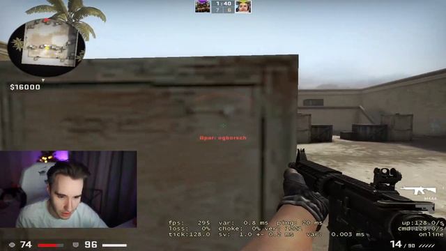 КОРЕШ ИГРАЕТ ПРОТИВ БОРЩА АИМКУ 1 НА 1 В КС ГО / KORESH ROFLS смотреть онлайн