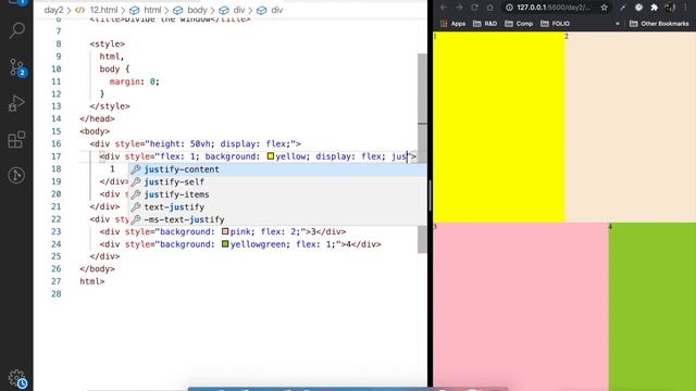 CSS Flex Box - Divide the screen into multiple blocks. смотреть онлайн