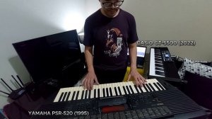 COMPARANDO YAMAHA PSR-520 (1995) vs CASIO CT-S500 (2022) | FIQUEI IMPRESSIONADO!! ASSISTA ATÉ O FIM