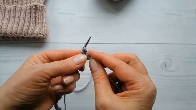 Фабричный набор петель по кругу с переходом на резинку 2х2 смотреть онлайн