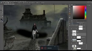 Manipolation Tutorial Photoshop:The House in the fog