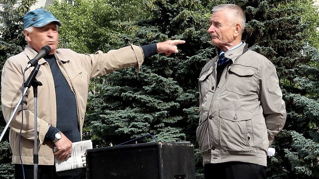 Выступление на Митинге в поддержку ДНР и ЛНР. смотреть онлайн