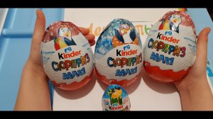 Мега Обзор Новогодние☃️Киндер Макси Пингвины(Kinder MAXI 2019)