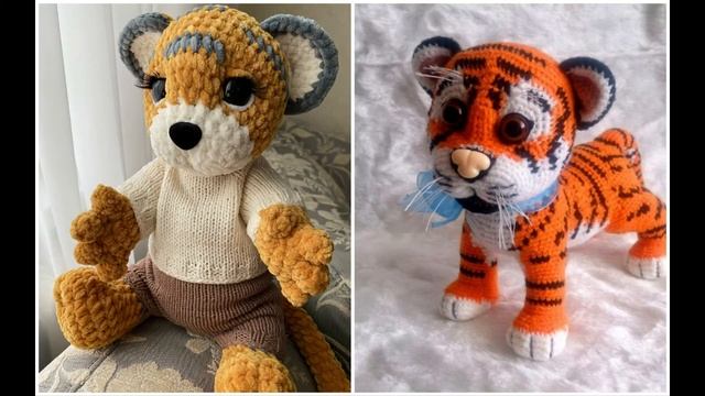 Вязаные тигрята! Разные идеи//Crochet tigers! ideas