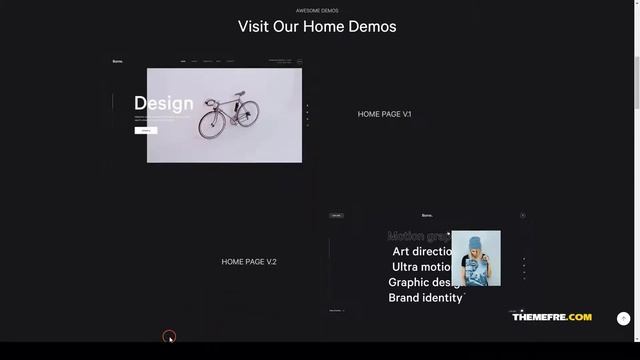 Borne - Agency portfolio Bootstrap 5 Template minimal studio Website Builder смотреть онлайн