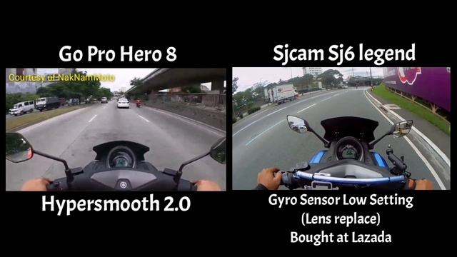 SJ6 Legend vs Go Pro hero 8 (Modified Lens) View and Stability Comparison Using Nmax 155 #sjcam смотреть онлайн