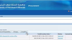 KFUPM Oracle iProcurement Module Overview