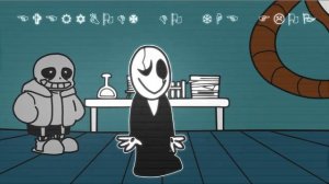 Танец санса и гастера прикол