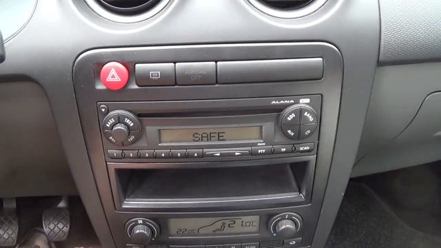 Alana radio seat ibiza 6L Fixing the SAFE notification on the display смотреть онлайн