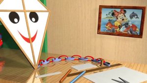 Воздушный змей, как  сделать воздушного змея.