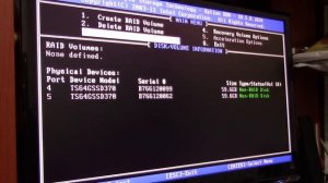 как создать RAID 0 массив. материнская плата SABERTOOTH x58. FULL HD