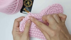 The master-class for beginners Crochet girl's Heart Handbag Вязаная детская сумочка Сердце