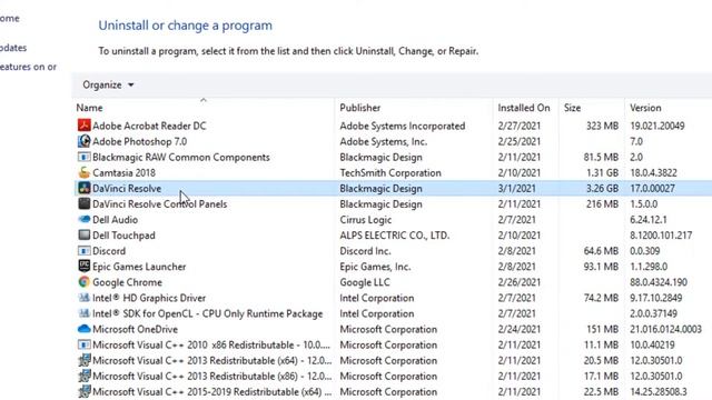 How To Completely Uninstall   Delete   Remove  DaVinci Resolve Windows 10_8   71080P HD