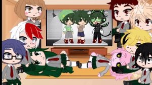 Bnha react to "Moves like Jagger~" ft.deku aus || bnha || gacha club