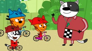 ТРИ КОТА ПРОКАТИМСЯ НА ВЕЛИКЕ С КОТЕНКОМ АБИ