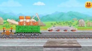 Строим железную дорогу, машинки, вокзал, развивающая игра для детей #поезд #train #games