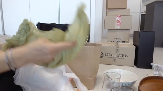 SUB) 원룸 뷰맛집_ 이사 후 계속 되는 집꾸미기, 빈티지 인테리어 소품 언박싱. 예쁜 건 다 사왔다. 빅슬립샵, 포롱포롱잡화점, 오데옹