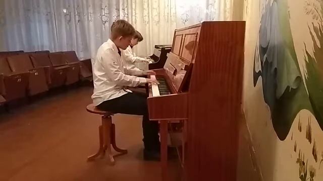 А.Шнитке "Шинель" из "Ревизской сказки". Фортепианный дуэт: Исаков Даниил, Бритченко Никита смотреть онлайн