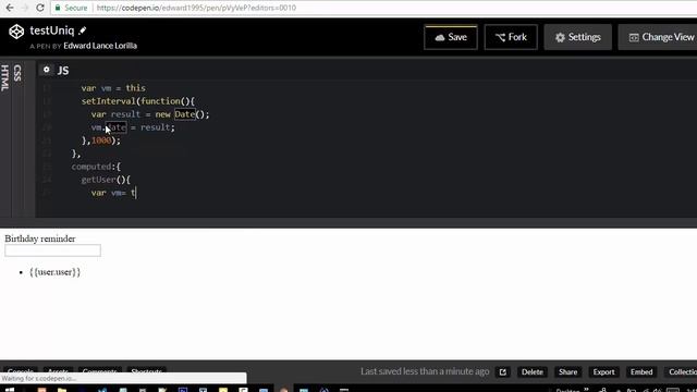 birthday reminder javascript vuejs смотреть онлайн