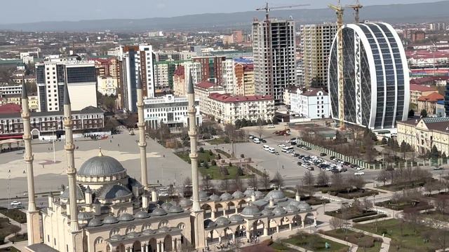 Панорама центра Грозного Вид из ГрозныйСити