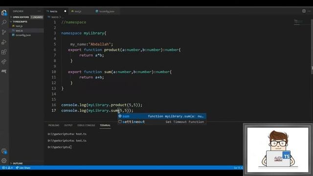 Learning TypeScript - lesson 7 - Namespaces || دورة تعلم تايب سكربت
