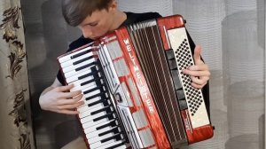 "Синий платочек" на аккордеоне
