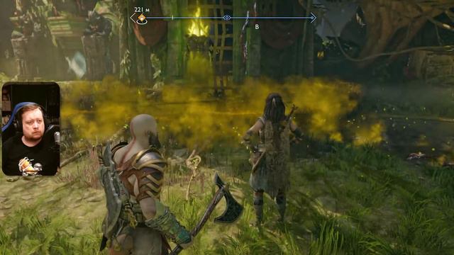 Большой эрегированный Кратос и его маленький напарник [3] / God of War: Ragnarok смотреть онлайн