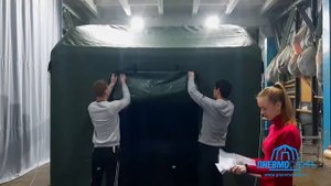 Для сварочных работ. Пневмокаркасная палатка 3,0 x 3,5 x 3,05м.