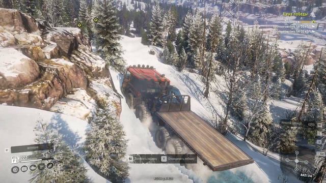 Snowrunner/Кольский полуостров: Цена победы 2 часть (Azov 73210 + Western Star 6900 TS)