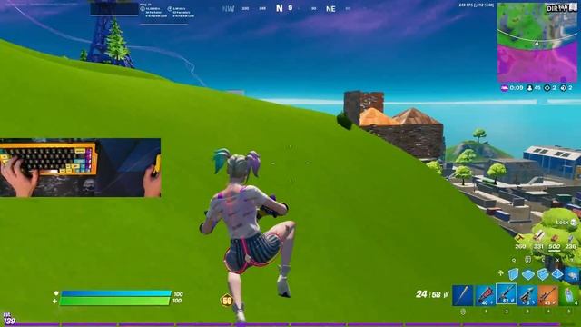 $700 Custom Keyboard ASMR Chill?Competitive Gameplay Keyboard Fortnite 240 FPS Smooth 4K смотреть онлайн