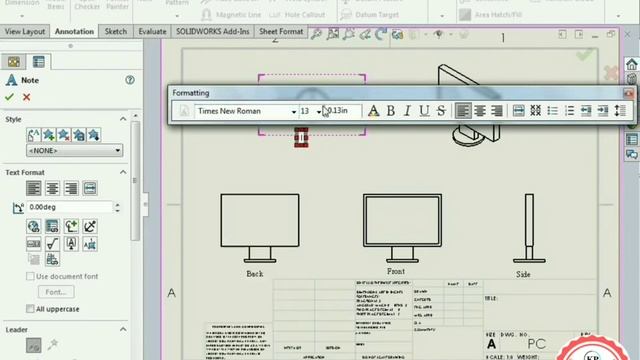 Solidworks drawing tutorial | Solidworks training | Create Drawing in Solidworks