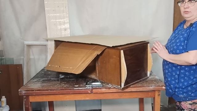 Переделка советского серванта,в изящную витрину. 1 ЧАСТЬ