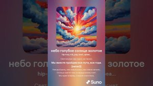 небо голубое солнце золотое