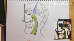 How to Draw a Cubist Picasso Portrait