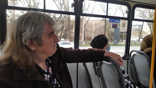 Узбекистан, Ташкент. От Вокзала до 6 роддома на 78 автобусе по весеннему Ташкенту. смотреть онлайн