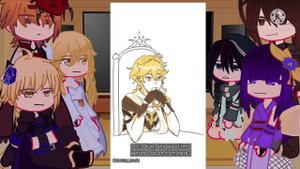 The abyss prince react to Lumine and other || lumine and aether meet up || Genshin react