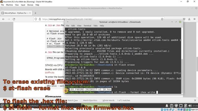 Install MicroPython on Nucleo F401RE (on Linux Mint)