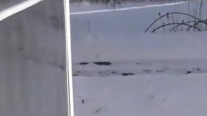 Воздушный солнечный коллектор "Солнцедар" зимой