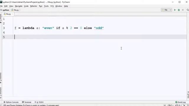 #61 Lambda even odd | Lambda | Python Tutorial for Beginners смотреть онлайн