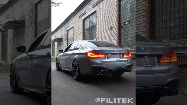 Спортивная выхлопная система на BMW 530i G30