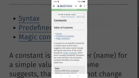 Php - constants uses #php #shortsfeed #shortsvideo #shortvideo #constants #phpintamil