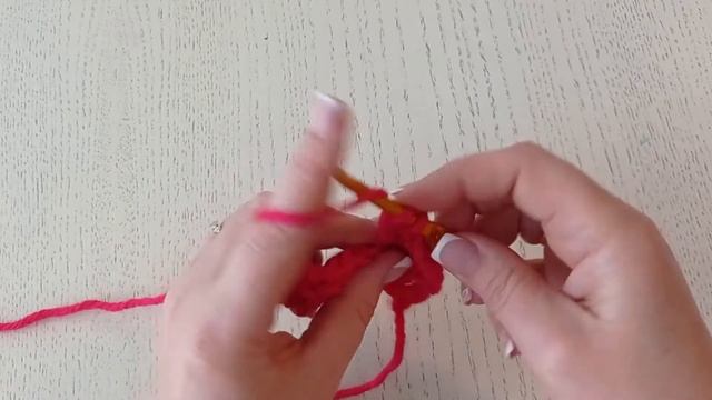 Учимся вязать. Столбик с накидом. Урок №4 смотреть онлайн