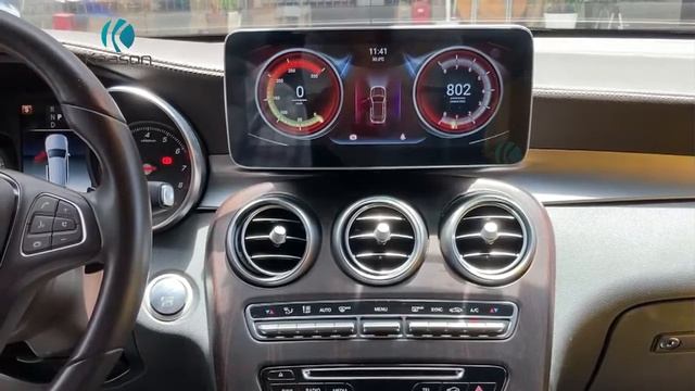 Mercedes Benz C W205 GLC X253 | 10.25inch Android Touch Screen Display | Apple CarPlay смотреть онлайн