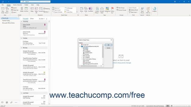 Outlook 2019 & 365 Tutorial Using Shortcuts Microsoft Training смотреть онлайн